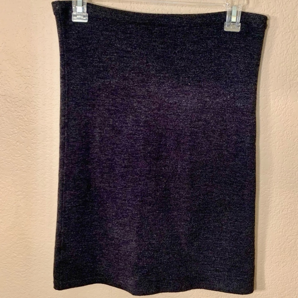 CAbi Skirt / Tube Top Medium Gray Woven Bodycon Midi Acrylic Nylon Spandex Sexy